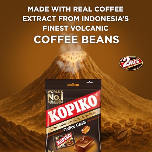 Kopiko Coffee Candy – Hard Candy from Indonesia (2-Pack 4.23oz) | Bold-tasty candy with real coffee extract – Satisfying boost for on-the-go energy – 4.23 oz each - image 5