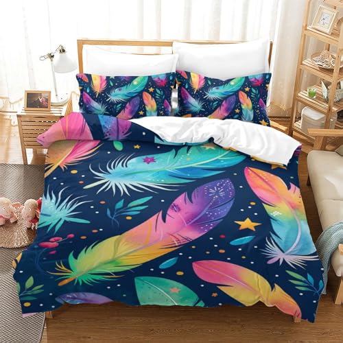 Parure de couette plumes 3D microfibre anti-transpiration