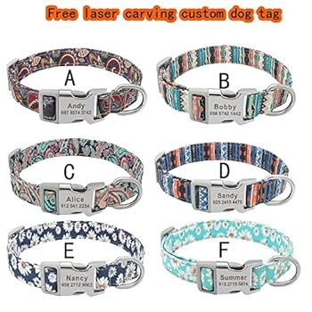 Amazon | MYLOY 名札付き 名前犬首輪 ネームプレート IDタグ