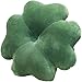 3D Four-Leaf Clover Throw Pillow Plush Seating Cushion Home Decoration - Cute Room Decor for Girls, Teens, Tweens & Toddlers - Plush Pillow for Reading and Afternoon nap (Green)