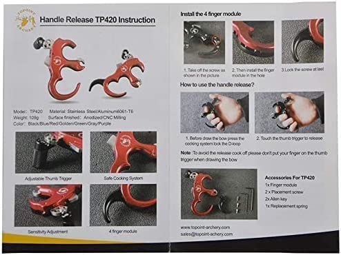 Sharrow Bow Release Aid 3/4 Fingers Automatic Archery Release Aluminium Alloy Thumb Trigger For Compound Bow Accessory (Gray) #TOP4