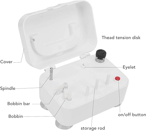 Miniatura 6 de Fdit Nociones y suministros de costura de bobinado eléctrico portátil Bobinadora automática Herramienta de bobinado de costura