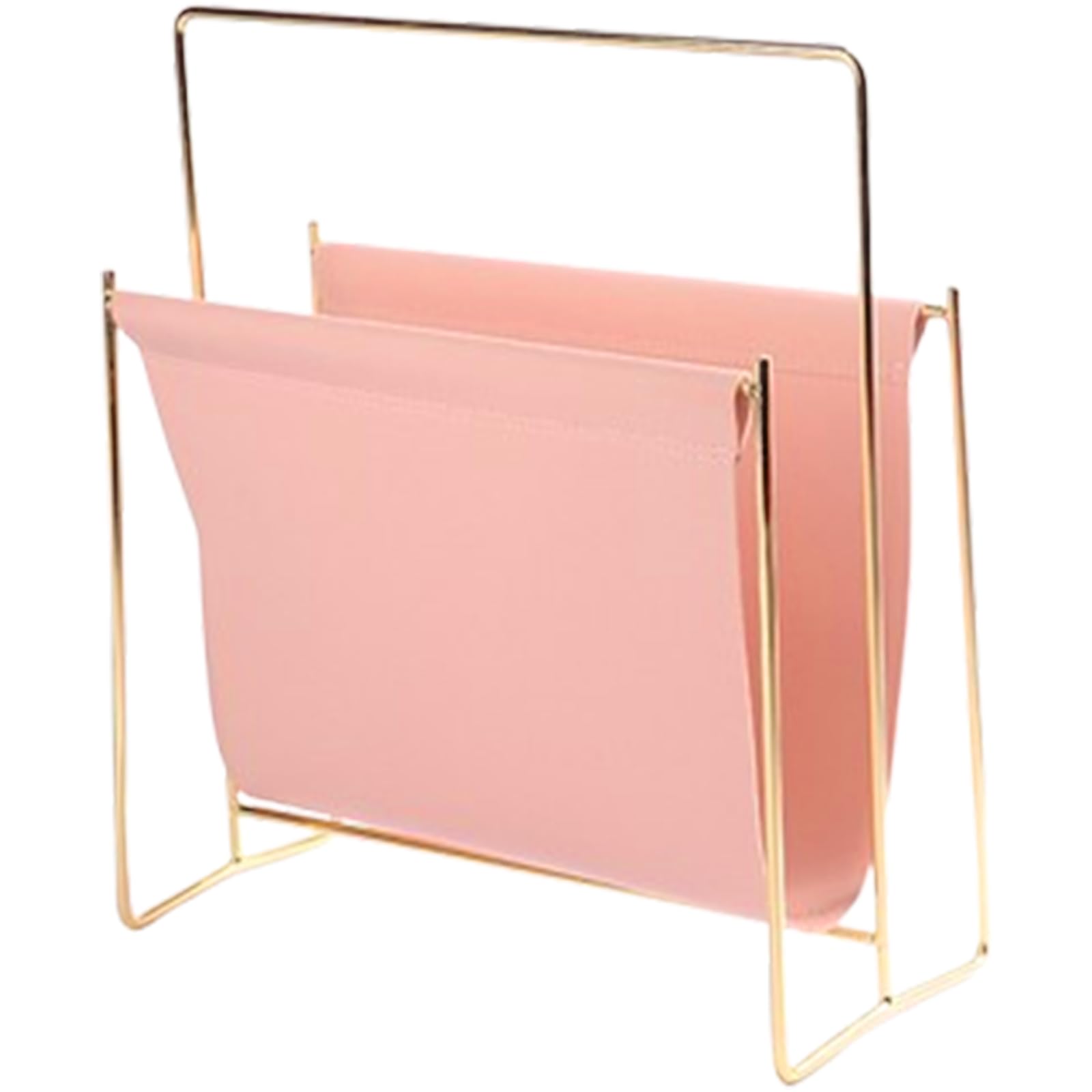 Kalttoy Multicolor Iron And Faux Leather Magazine Stand Purpose Shelf For Saving Household Storage Accessory Purpose Leather Magazine Display