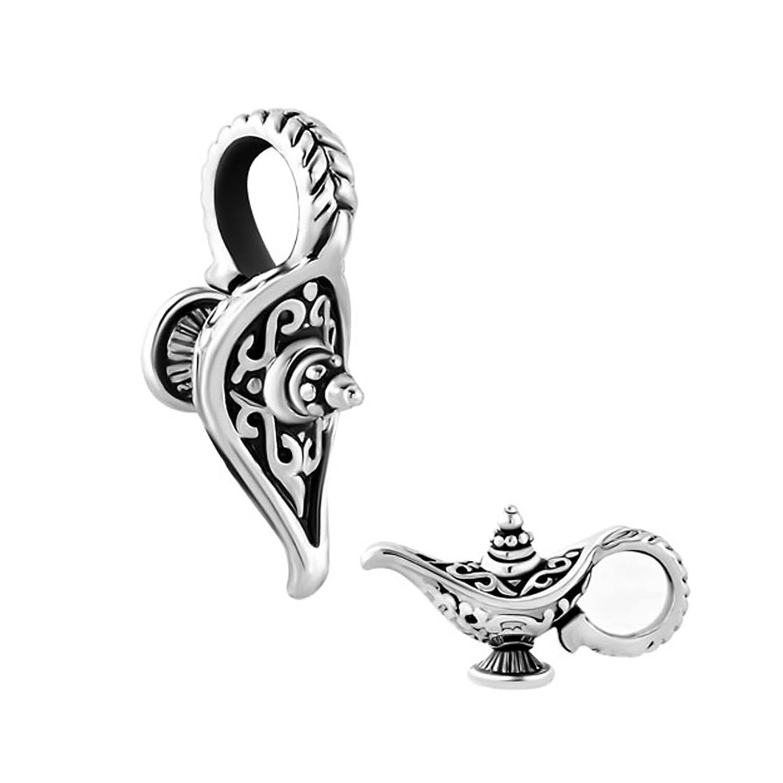 LSxABMagic Unicorn and Aladdin's Lamp Frog Prince Fairy Tale Series Charm Compatible with Pandora Bracelets