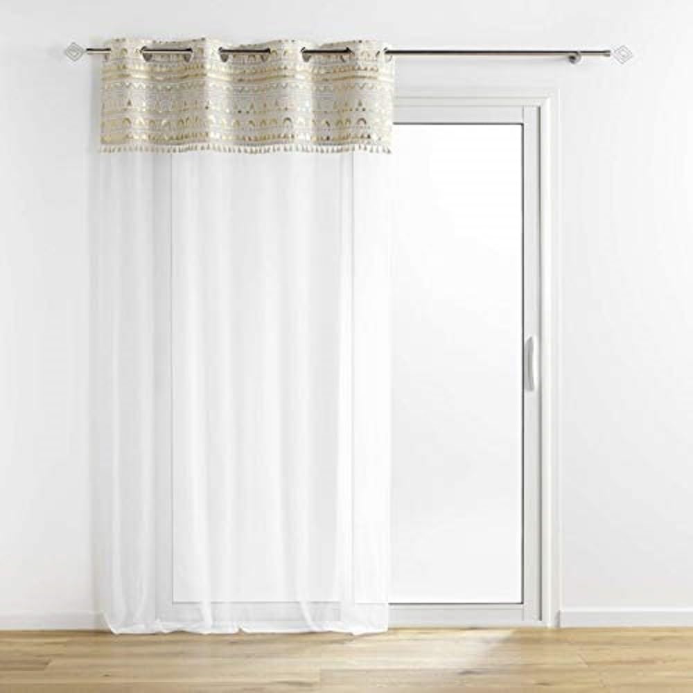Douceur d'Intérieur Curtain 140 x 240 cm Multi-Coloured, Multicoloured, W 55.1" x L 94.5" (1 Panels)
