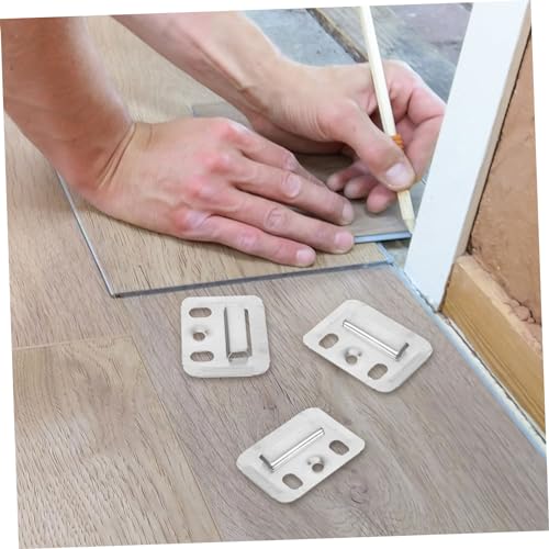 Image of Angoily 100pcs Heavy Duty Stainless Steel Picture Hangers Integrated Wall Panel Clamps for Easy Installation of Frames Mirrors and Art Bamboo Walls