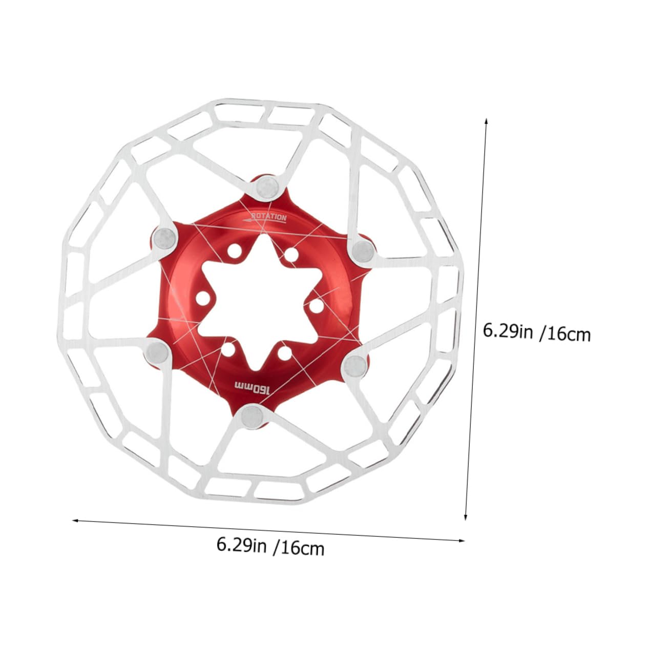 POPETPOP Mountain Bike Disc Brake Rotor Lightweight Floating Brake Disc High Strength Enhanced Heat Dissipation Essential Replacement Part for Bike Repair