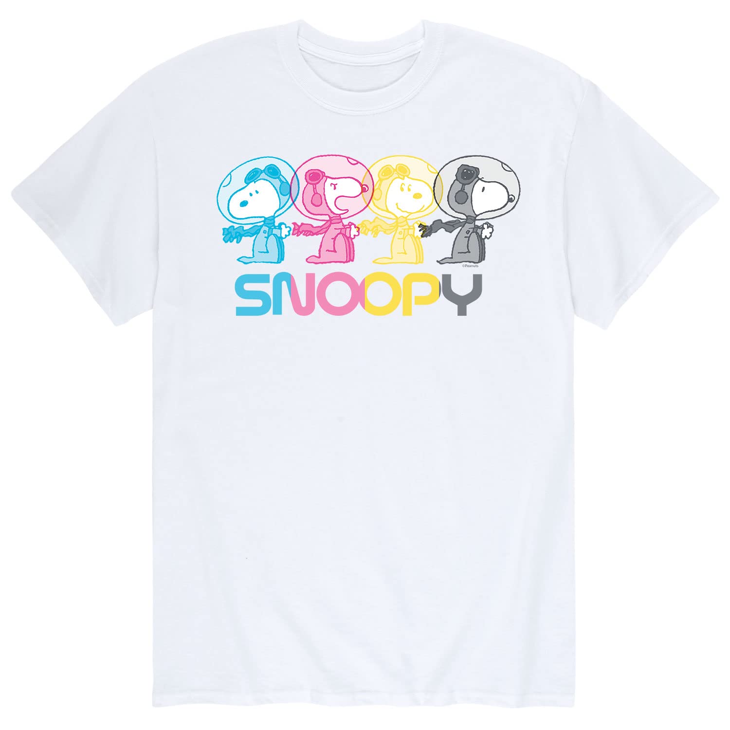 HYBRID APPAREL - Peanuts - Love Snoopy - Mens Short Sleeve Graphic T-Shirt