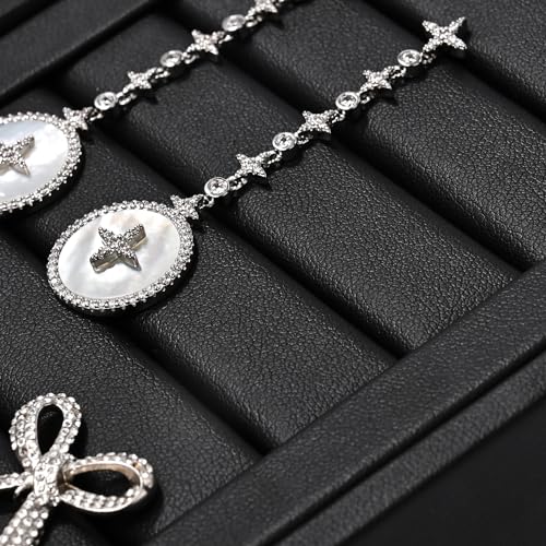 Support de bague fendu en cuir pour ranger et stabiliser vos bijoux