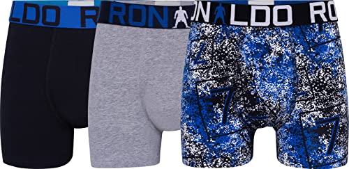 CR7 Cotton Trunks Bañadores Ajustados para Hombre, Multicolour, 13/15 para Niños