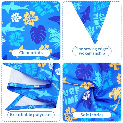 Bandanas para perros pequeños en verano con diseño hawaiano tropical de Pai Sence 4
