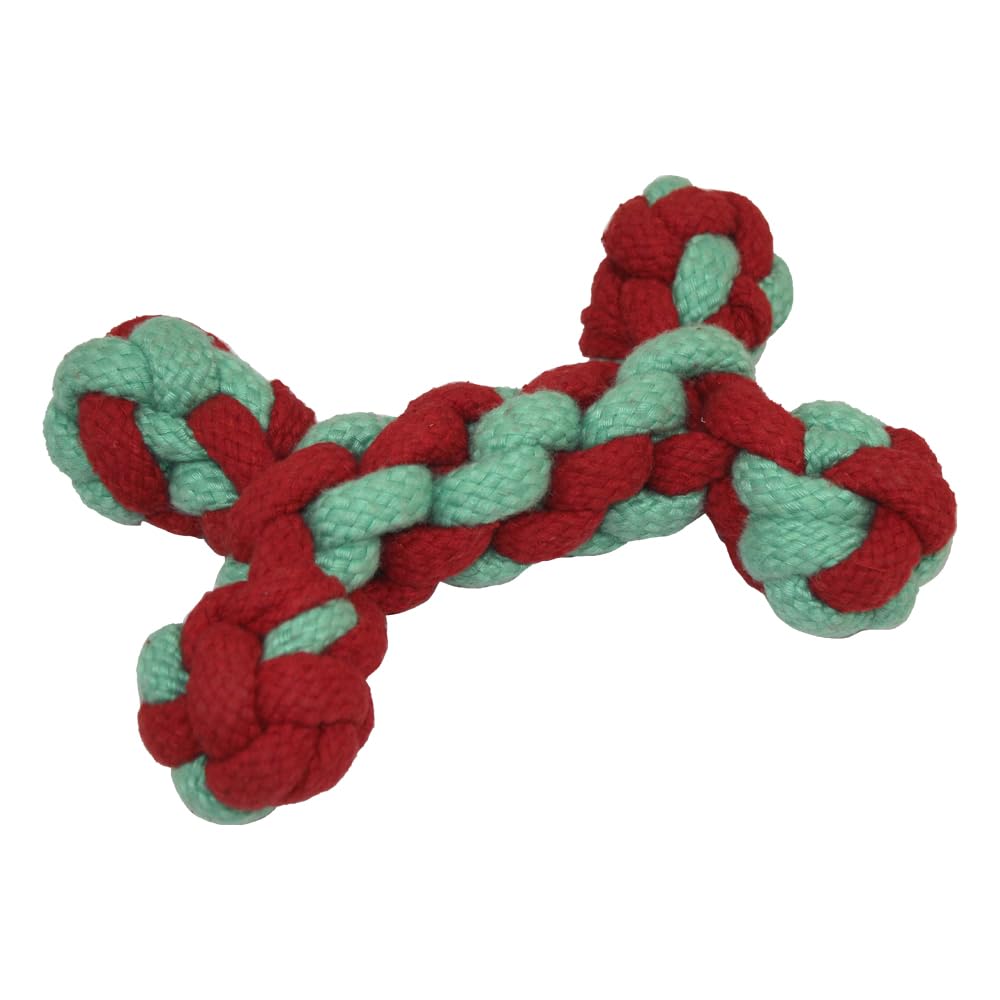 PAWPOURRI Christmas Rope Toy for Adult Dogs, Puppies, Cats | Tough, Durable and Fun | Chewing Interactive Pet Toy