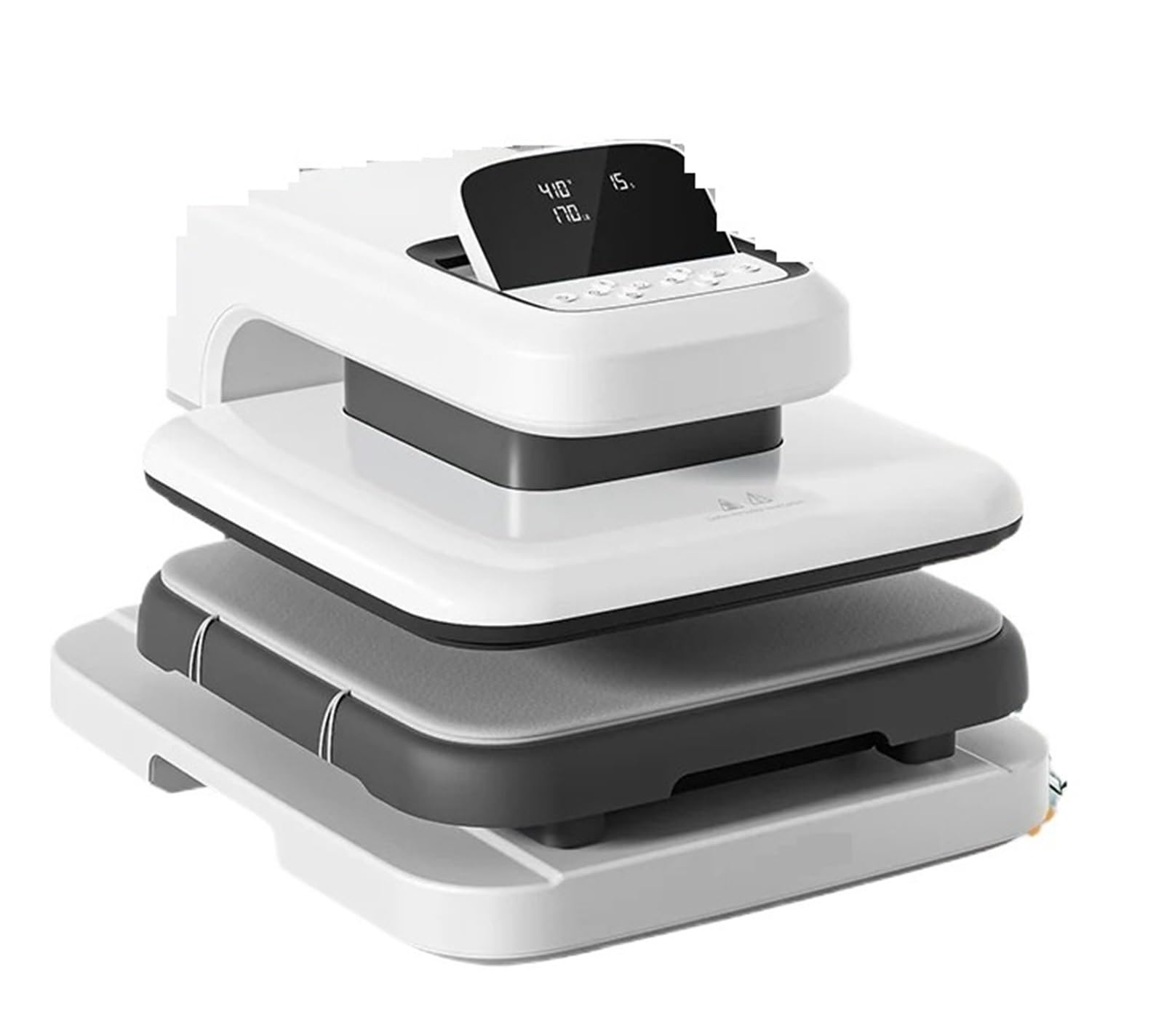 CVFRDD Hot Stamping Machine Kit Heat Press Machine Digit 15x15 Sublimation Essential Bundle For T Shirts(A)