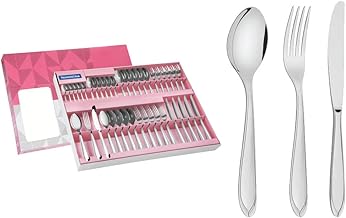 Faqueiro Aço Inox com Faca de Mesa com 42 Peças Tramontina Laguna Prata