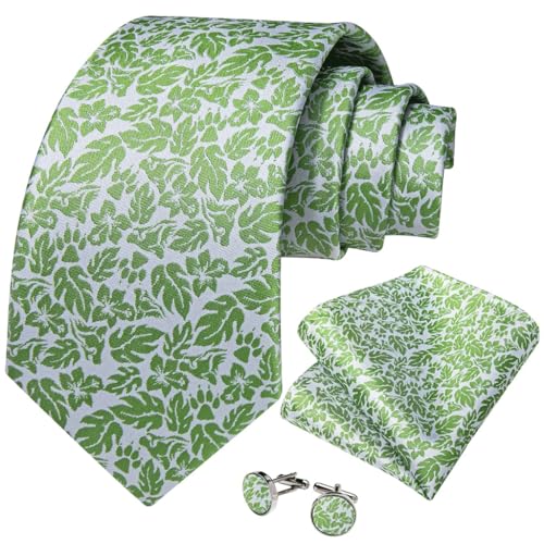 Set de corbata tejida de seda para hombre