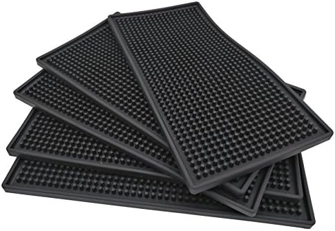 6" x 12" Black Bar Mat (5)