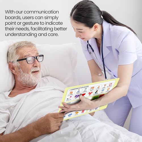 Plastic Communication Board for Non Verbal Adults, Picture Symbol Communication Cards for Aphasia, Stroke Patients, Hospital and Care Home use - Image 8