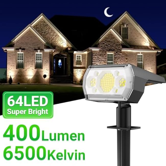 hyrion Solar Spot Lights 6 Pack Cool White