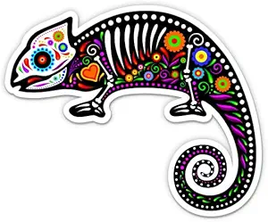 Dia de Los Muertos Chameleon - 3