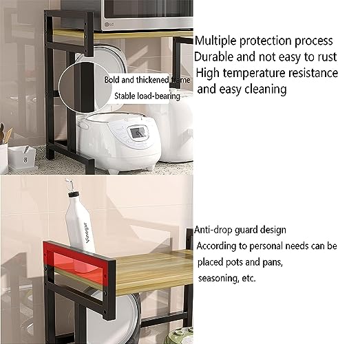 Support à micro-ondes robuste avec étagère de rangement pour plan de travail - 4