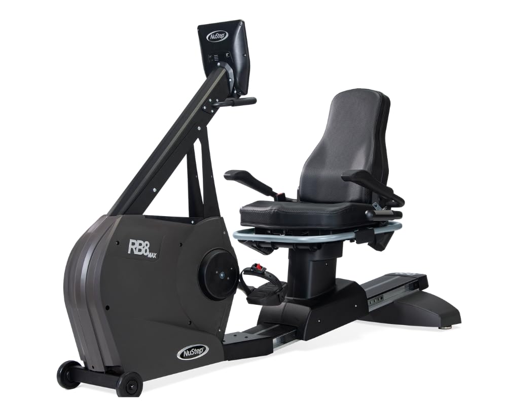 Amazon.com : NuStep RB8MAX Recumbent Exercise Bike, Gray, Low