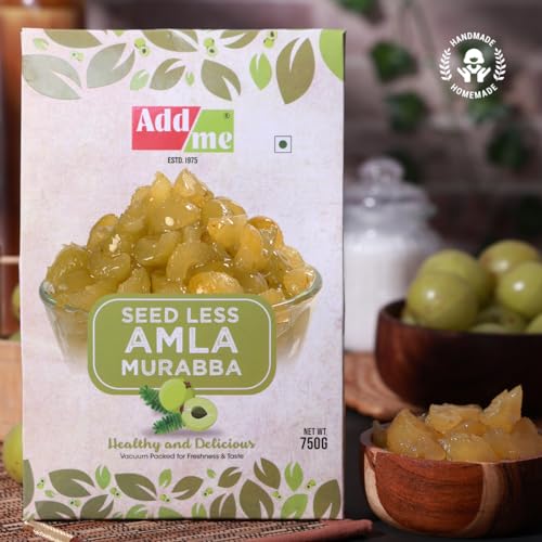 Image of Add me Seedless Dry Amla Murabba 750gm | Sweet & Delicious Amla Ka Murabba Without Sugar Syrup | Immunity Booster Vacuum Pack