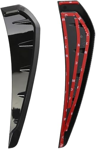 Miniatura 5 de 2 rejillas de ventilación laterales para guardabarros de automóvil, cubierta universal para decoración del cuerpo del alerón, calcomanías