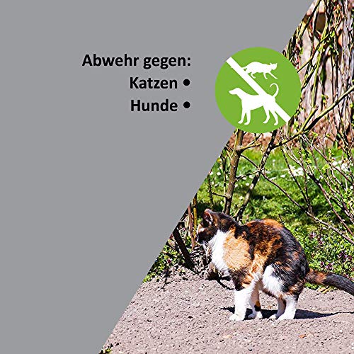 ISOTRONIC mobiler Hundeschreck Katzenschreck mit Ultraschall für Scheune, Garten, Auto und Garage, besonders hohe Töne, Wechselfrequenz gegen Gewöhnungseffekt (1)