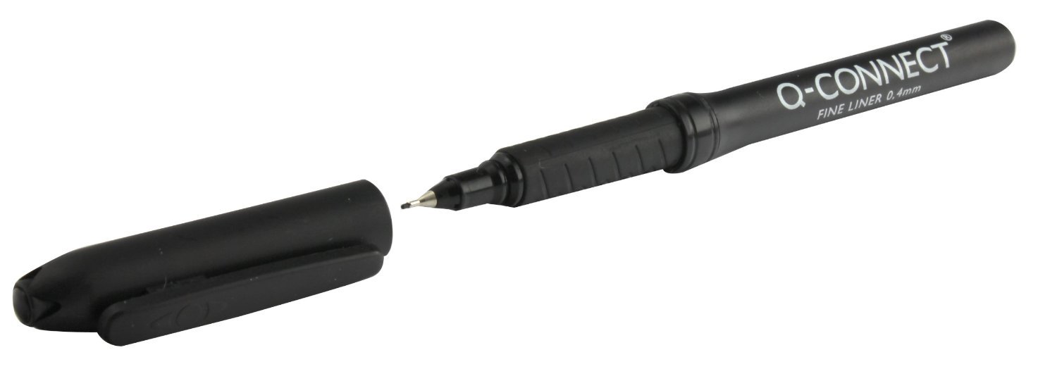 Fineliner Pen 0.4mm Black [per Pack: 10]
