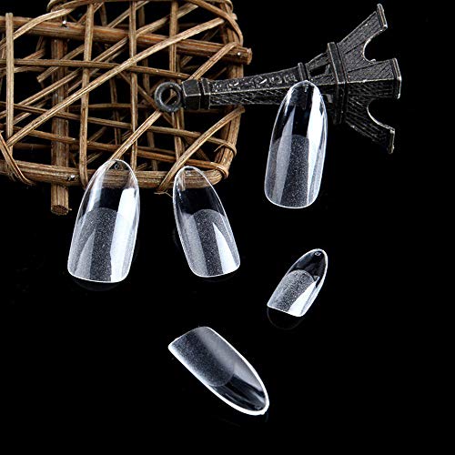 Andoer 360PCS Capa Completa Unhas Falsas Transparentes Fosco Transparentes Unhas Artificiais Kit de