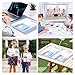 TOTiyea 30 Pack 3 Holes Binder Pocket Folders, 100 Sheets Capacity Clear Binder Pouch, Plastic Folders with Tight Closure, Folders with Pockets Side Loading, Letter Size, Clear