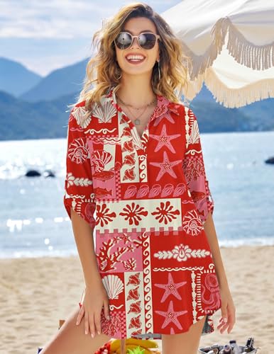 Image of Ekouaer Swimsuit Coverup for Women Bathing Suit Cover Up 2026 Summer Beach Vacation Outfits