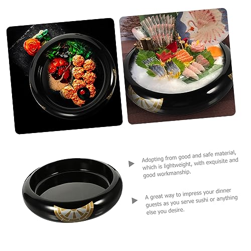 Plato japonés plástico para sushi y snacks miniatura 5