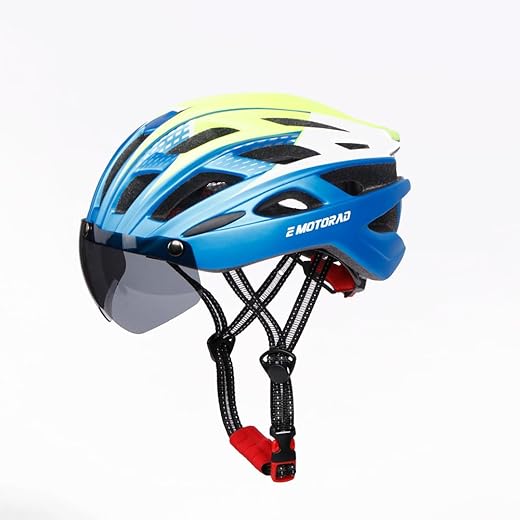 E Motorad Glideguard Helmet - Size L (Neon)