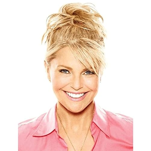 Miniatura 7 de Christie Brinkley HT3025S - Cabello de tono natural con canela esmaltada 60in de longitud total agradable al calor textura divertida moño Chignon