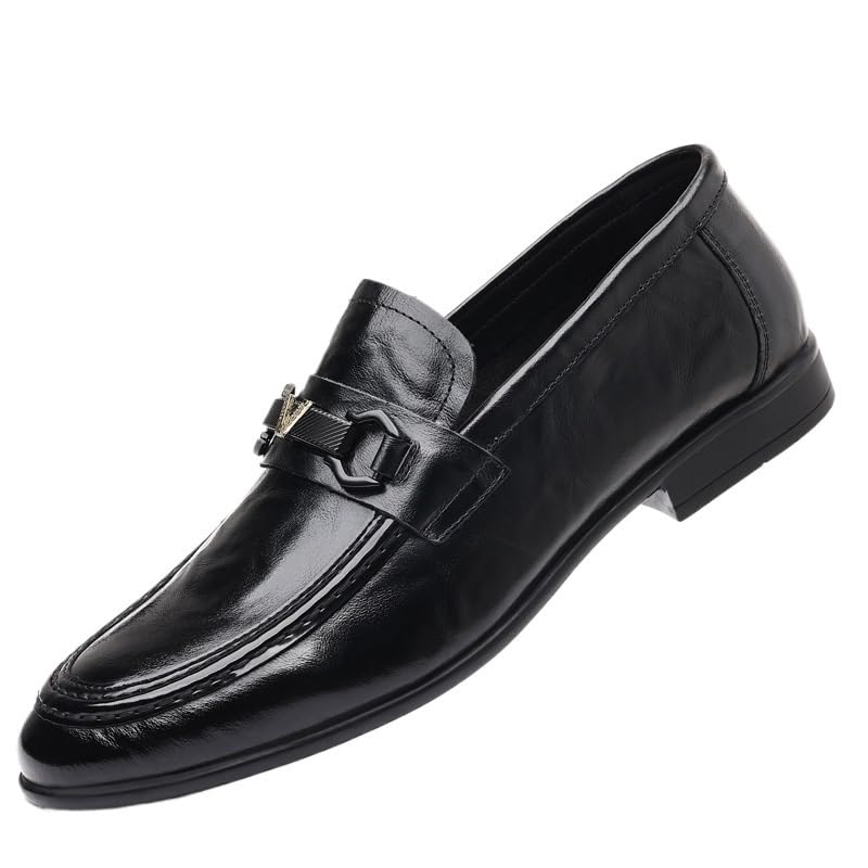 Men's Classic Slip On Pointed Toe Formal Oxfords Shoes Fashion Breathable Business Wedding Dress Shoes for Men