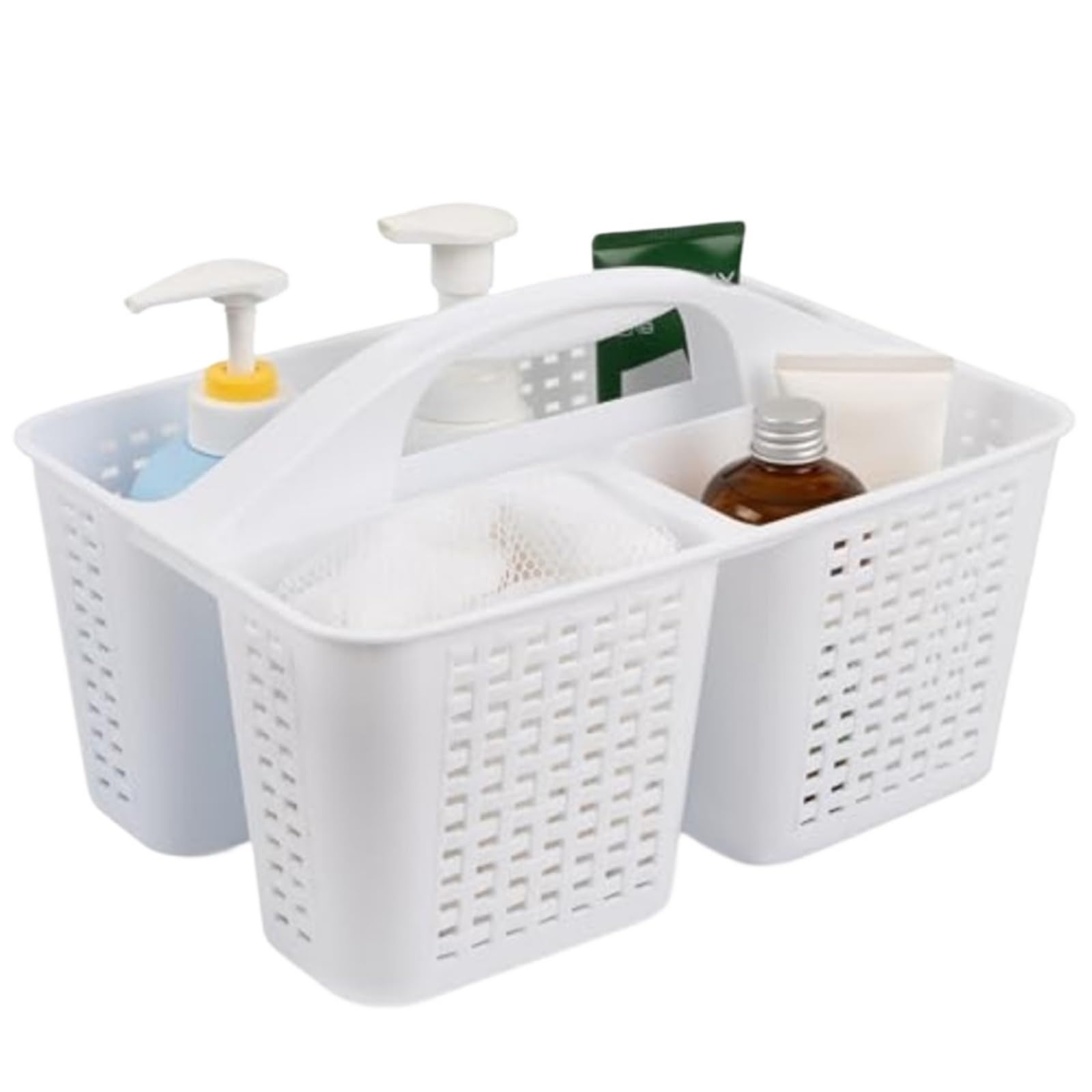 WSQHAO 2Pcs Portable Shower Caddy, Organizer With Handle, Plastic Basket for Shower(Color5)