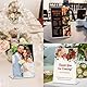 6 Stück Tischaufsteller A6, L Form Acryl Ständer Preisschilder Aufsteller Tischständer für Prospekte Menükarte Werbung Fotorahmen, Kunststoff Foto Bilderrahmen, Flyer Display für Haus, Büro, Laden
