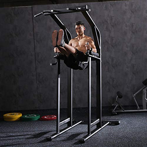 YOT-Pull-Up-Bar-Multi-Functional-Power-Tower-Height-Adjustable-Dip-Stand-Station-for-Home-Gym-Strength-Training-Workout-Equipment-1100LB-Max-Capacity