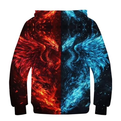 Sweat à capuche astronaut 3D pull manches longues avec poches pour garçons et filles - 3