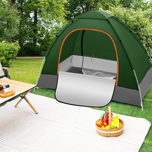 Carpa para Camping Wowangce Modelo HMY0684 para 2 Personas Verde miniatura 5