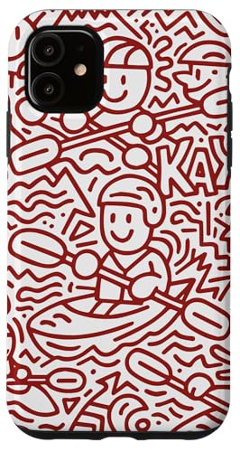 Kayak Canoes-Boat Kayaking, JbN tBbVO JbN V[JbN ނ JbN X}zP[X iPhone 11 p