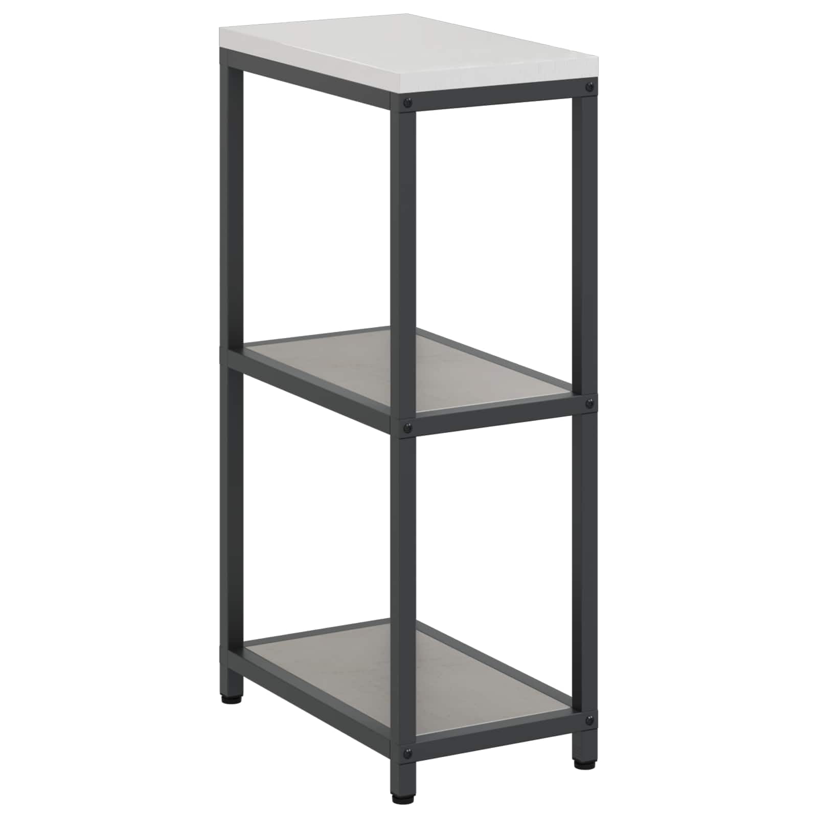 HATTEM - Scaffale da cucina in acciaio arrugginito, 30 x 50 x 92 cm, scaffali robusti, multiuso per esterni, moderno e portaoggetti