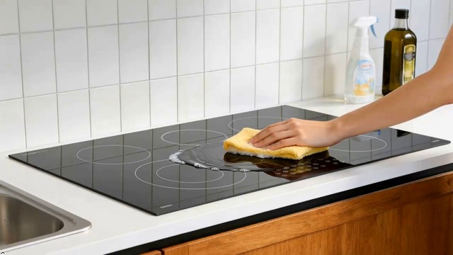 Image of Noxton 36 Inch Electric Cooktop 5 Burner Electric Stove Top, Built-in Radiant Ceramic Cooktop with Extended Zone, Sensor Touch Control, Child Safety Lock, Timer, Pause, 8400W 240V Hard Wire