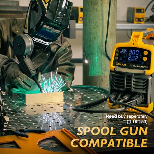 Tooliom TL-200M 200A Mig Welder 4 In 1 Mig/Flux Mig/Lift Tig/Stick Welder 110/220V Dual Voltage Aluminum Welding Machine Spool Gun Compatible thumb #3