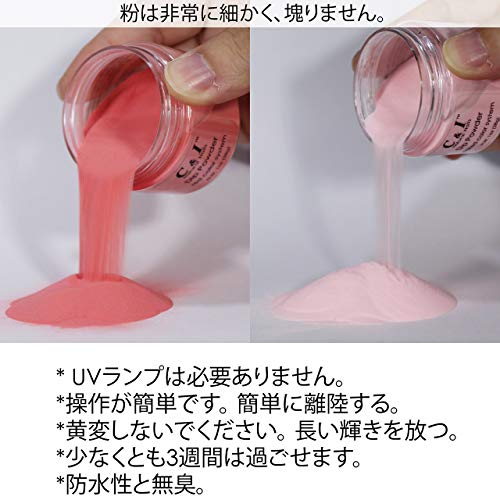 C & I Dip Powder Tauchen Pulver, Farbe # 6 Indisches Rot, Gelnägel Effekt, Pulver für Nagellack, Rot Farbsystem, 1 oz… – Bild 4