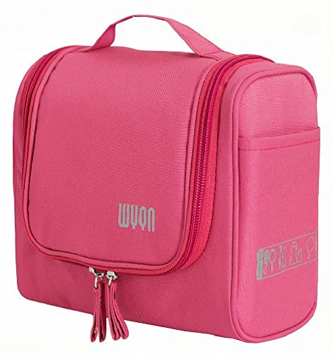 Tote Travel Make-up bag Bathroom Storage Cosmetic Bag Toiletry Bag Toiletry Bag Cosmetic Carry Case Hanging Organizer (Pink)