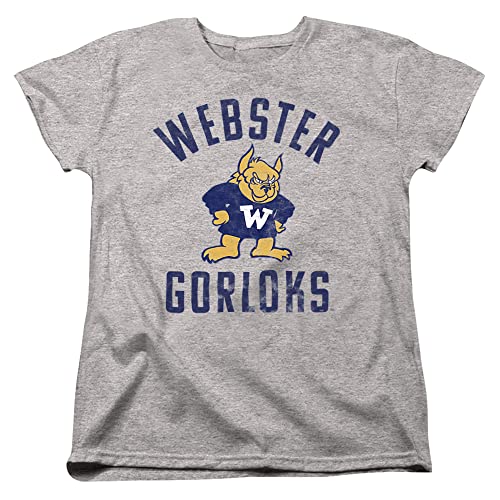 Webster University Official Gorloks Logo Women's T Shirt, Athletic Heather, 2X-Large