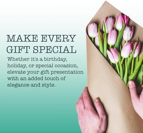 Miniatura 6 de Ocean Tides 100 hojas (14 x 20 pulgadas) de papel de regalo de Navidad, papel de seda de regalo a granel para manualidades, cumpleaños y vacaciones,