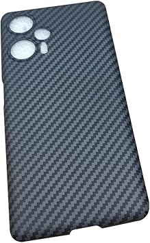 KOOLRIVER Xiaomi POCO F5 Case Cover Simple Carbon Style Back Case Xiaomi Poko F5 Hard Case Android Stylish Smartphone/Smartphone/Smartphone Case/Cover Shaomi Xiaomi Black